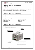 Preview for 9 page of Aerservice Equipments SO-20 Use And Maintenance Manual