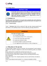 Preview for 8 page of Afag aflex 150 qc Operating Or Assembly Instructions