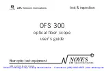 Preview for 3 page of AFL Noyes OFS 300 User Manual