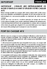 Preview for 22 page of AFX FX-120 International Owner’S Manual