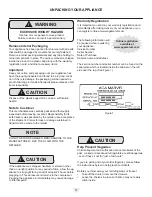 Preview for 3 page of AGA marvel MO15RAS Installation, Operation And Maintenance Instructions