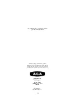 Preview for 24 page of AGA DC3 Installation Manual