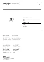 Preview for 1 page of agape ASEN0974 Assembly Instructions