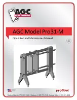 AGC Pro31-M Operation And Maintenance Manual preview