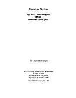 Agilent Technologies 8752C Service Manual preview