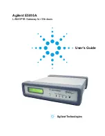 Preview for 1 page of Agilent Technologies Agilent E5810A User Manual