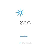 Agilent Technologies Cary 60 User Manual preview