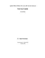 Preview for 1 page of Agilent Technologies E5061A Service Manual