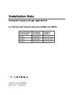 Agilent Technologies E8356-60104 Installation Note preview