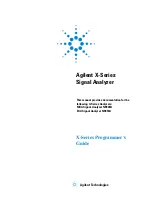 Agilent Technologies EXA N9010A Programmer'S Manual preview