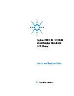 Agilent Technologies U1731B User'S And Service Manual preview