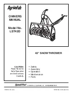 Agri-Fab LST42D Owner'S Manual preview