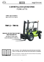 Preview for 3 page of agrimac Carretillas Elevadoras TW12 Instruction And Maintenance Manual