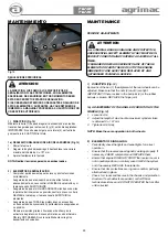 Preview for 25 page of agrimac Carretillas Elevadoras TW12 Instruction And Maintenance Manual