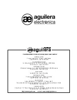 Preview for 8 page of aguilera AE09/GM-12 User Manual