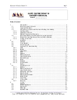 Preview for 2 page of AHPC CAPRICORN F18 Owner'S Manual