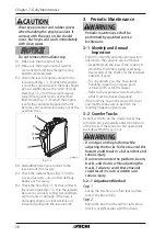 Preview for 34 page of Aichi SR12C Operation Manual