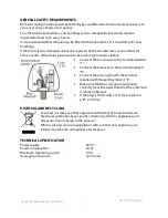 Preview for 7 page of aidapt VP159R Usage And Maintenance Instructions