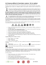 Preview for 11 page of Air Cleaner OST30100 User Manual