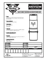 Air King AKCVQZ99 Specifications preview