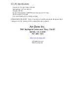 Preview for 4 page of Air-Zone Inc. XT-301 Operating Instructions