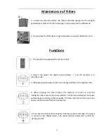 Preview for 8 page of Aira AAP-301 Owner'S Manual