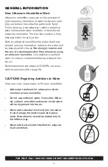 Preview for 5 page of Aircare ESSENTIALS MESA Setup And Owners Manual