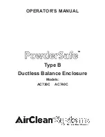 Preview for 1 page of AirClean systems PowderSafe AC730C Operator'S Manual