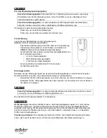 Preview for 9 page of aireRyder PEPEO-FN51133 Instructions For Installation And Use Manual