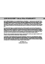 Preview for 49 page of AIRFLO Quick-Silver QSC-75 Operation & Maintenance Manual