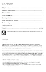 Preview for 2 page of AIRINNOVATIONS MH-408 Instruction Manual And  Warranty Information