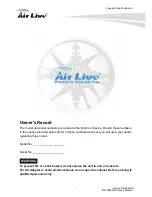 Preview for 2 page of AirLive OD-2025HD User Manual