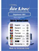 AirLive Skyphone-1000 Quick Setup Manual preview