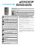 Airmark GBW Series Installation Manual preview