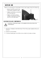 Preview for 9 page of airmaster 2244030 Operation & Maintenance Instructions Manual