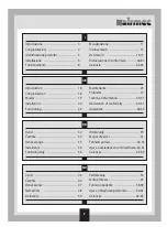 Preview for 3 page of Airmec HOBBY Series Maintenance And Operation Handbook