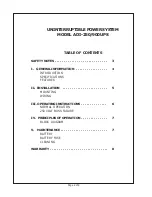 Preview for 2 page of Airpax Dimensions ADI-250/900UPS Owner'S Manual