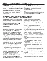 Preview for 2 page of AirTight 60403 Operator'S Manual