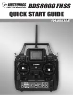 Preview for 1 page of AIRTRONICS RDS8000 FHSS Quick Start Manual