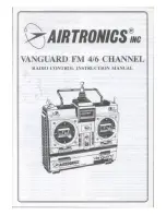 Preview for 1 page of AIRTRONICS Vanguard FM 4 Channel Instruction Manual