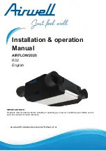 Preview for 71 page of Airwell AIRFLOW2020 Installation & Operation Manual