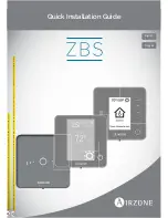 Airzone ZBS Quick Installation Manual preview