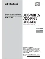 Aiwa ADC-M35 Operating Instructions Manual preview