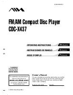 Preview for 1 page of Aiwa CDC-X437 Operating Instructions Manual