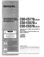 Preview for 1 page of Aiwa CSD-ES370 Operating Instructions Manual