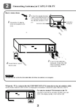 Preview for 2 page of Aiwa HV-FX8100U Quick Start Manual