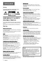 Preview for 4 page of Aiwa HV-GX935Z Operating Instructions Manual