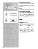 Preview for 44 page of Aiwa HV-MX1 Operating Instructions Manual