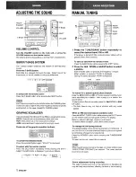 Preview for 6 page of Aiwa NSX-A10 Operating Instructions Manual