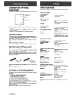 Preview for 14 page of Aiwa NSX-A10 Operating Instructions Manual